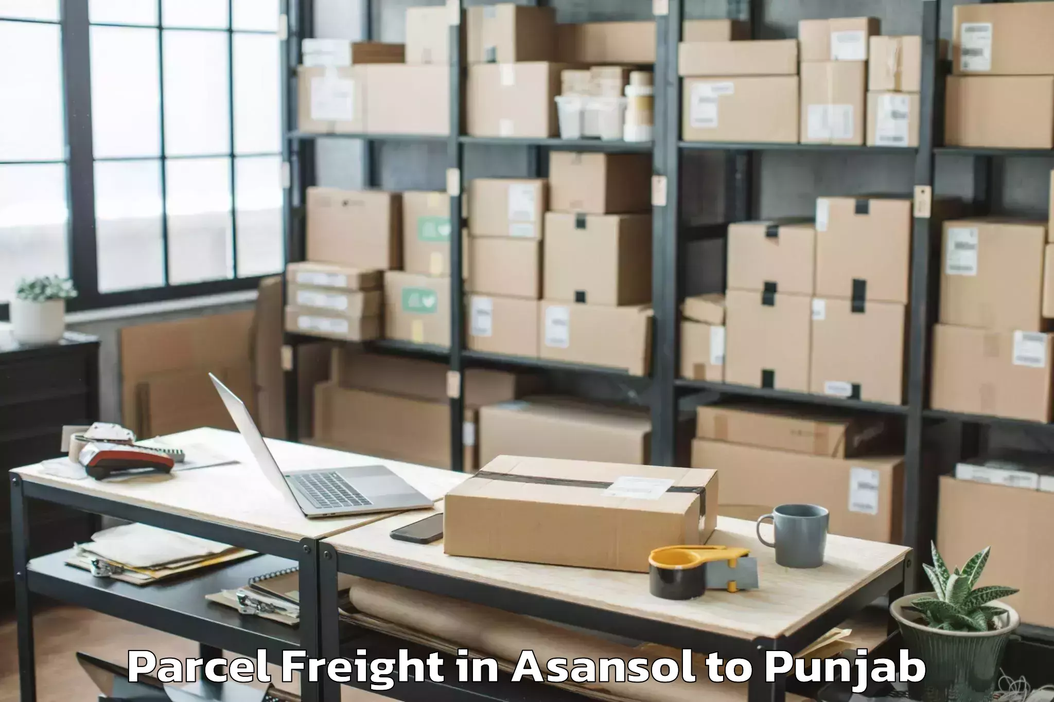 Professional Asansol to Adampur Jalandhar Parcel Freight